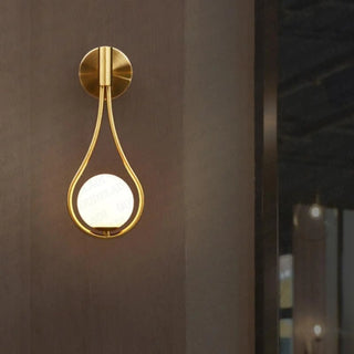Modern water drop wall lamp G9 LED 12W black