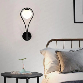 Gold water drop wall lamp G9 12W side view