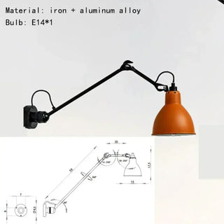 white industrial wall sconce E27 LED – modern design