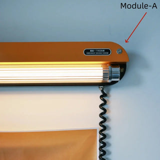 TUBULA industrial tube wall sconce installed modern