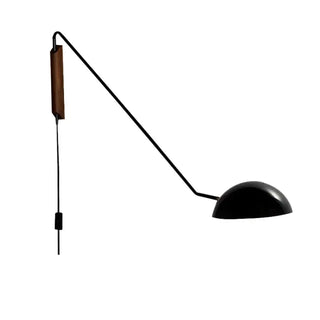 Industrial sconce M installed – 110cm adjustable matte black