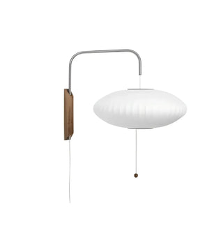 Japandi wall light Bolo design glass lantern beige 58cm