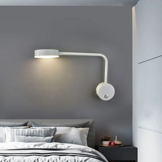 Elegant brass wall lamp glass sphere 9W LED white ambient