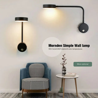 Glass sphere wall sconce brass metal 9W warm cosy bedroom