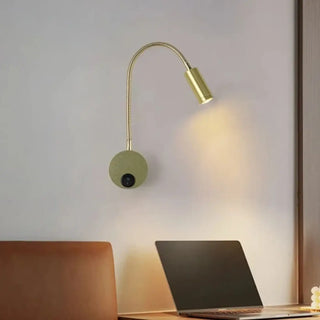 Gold reading wall lamp – removable arm G9 LED fixture