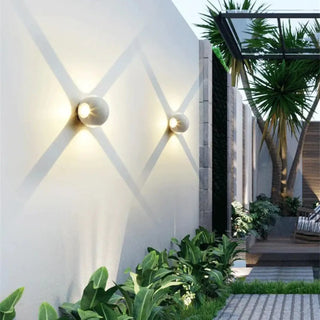 CER Ball LED Outdoor Wall Light – Spherical Contemporary Exterior Design