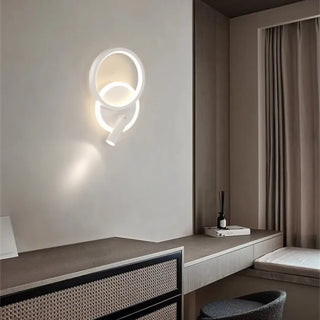 double circle wall sconce white G9 LED 18W – IP65 modern