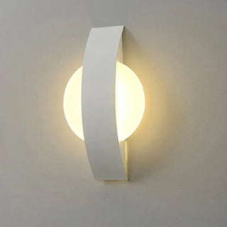 White minimalist wall light G9 – acrylic metal modern bedroom