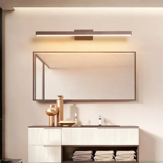 Chocolate brown LED bathroom wall sconce 18W aluminium 40cm