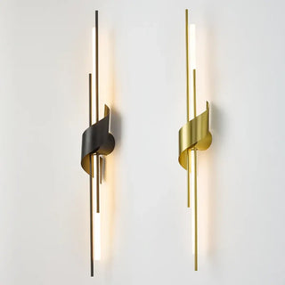 Stairy LED wall sconce living room setting