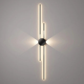 LONGIOTE graphic wall sconce black pattern C – L size 100cm