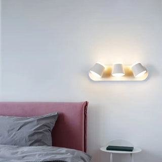 Art Deco LED sconce black 1 arm 12cm – installed