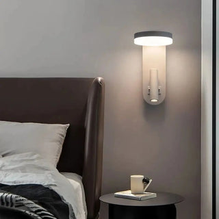 White LED reading wall light with adjustable arm