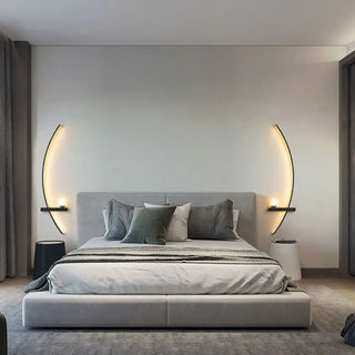organic aluminum wall sconce gold LED – modern design