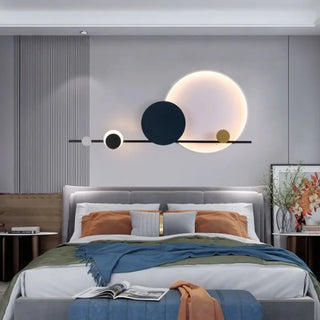 VISEO circular LED wall light geometric artistic