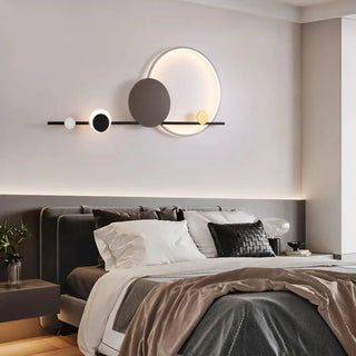 VISEO LED circular wall sconce warm contemporary