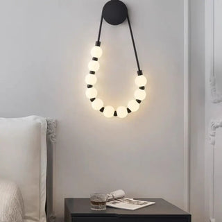 SUITY gold wall light decorative white glass globes
