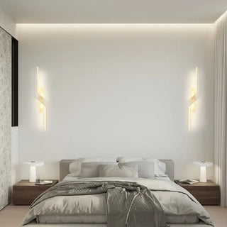 Gold curved wall lamp G9 LED – dimmable 13W IP65