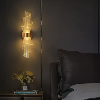 Gold wall sconce G9 LED 6W – 2-light design bedroom