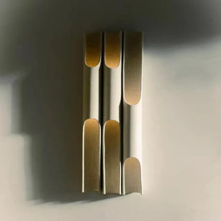Beige gold wall sconce – side profile minimalist 68cm