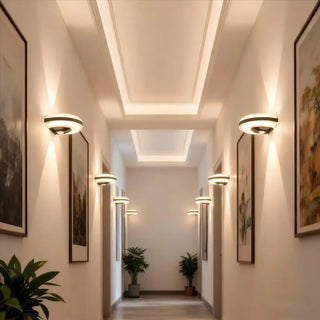 IP65 LED wall sconce motion sensor white close-up
