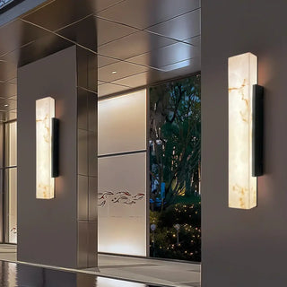 WALL Luxury Marble Outdoor Wall Light – LED Natural Stone Exterior Lamp