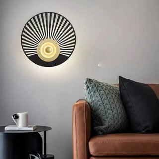 Gold iron wall sconce feature wall modern interior