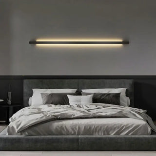 Black slim bar wall light G4 LED dimmable 80cm