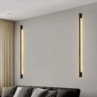 Black LED bar wall sconce G4 dimmable 40cm aluminum