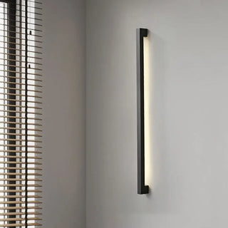 Black LED bar wall sconce G4 120cm architectural