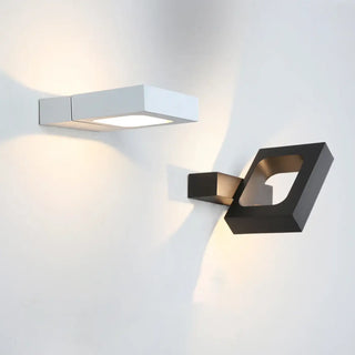LORANTO geometric sconce close-up black and white contrast