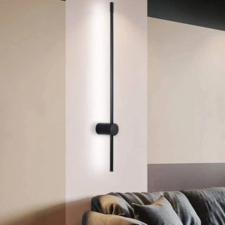 Modern black aluminum wall sconce G4 LED 12W 60cm length