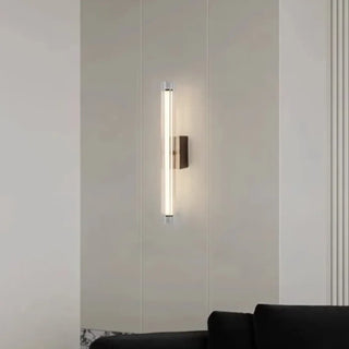 Slim black wall sconce medium 40cm LED modern design