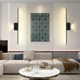 LED wall light bathroom black – G4 acrylic 55cm