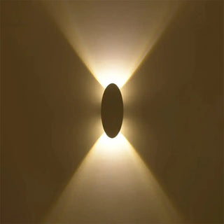 VATSIRA white oval decorative wall light warm glow