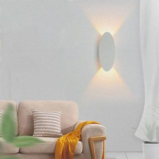 VATSIRA oval LED wall sconce white decorative modern