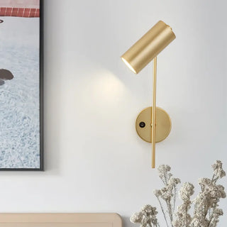 Swivel brass sconce E27 530g warm 3000K – close-up