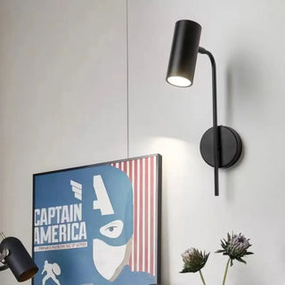 PITON brass aluminum wall light IP65 – side view
