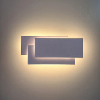 White rectangle LED wall sconce – 12×25cm aluminum 3000K modern