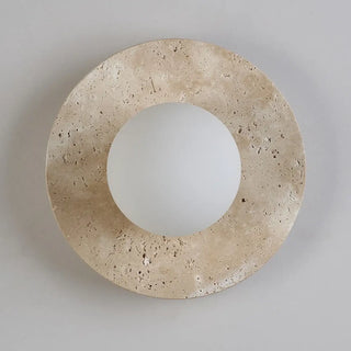 Round marble wall light G9 white ball warm 3000K