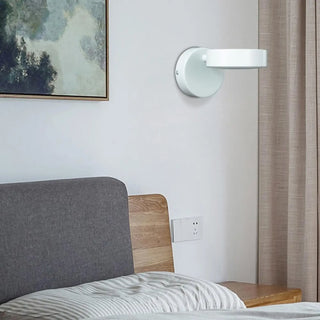 White small circle wall lamp G4 LED – living room accent