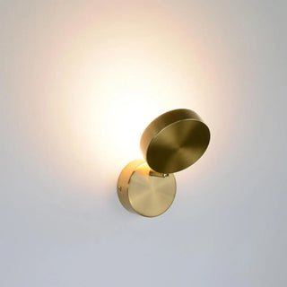 Small gold circle sconce – G4 LED close-up modern design