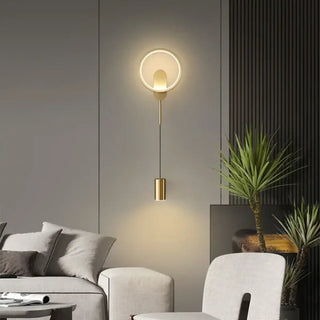 SUPI LED wall sconce with adjustable swivel suspension