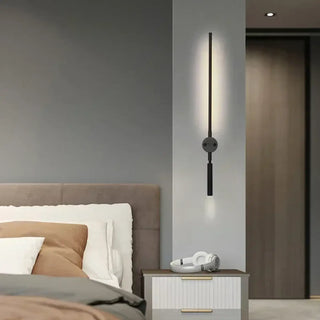 Swivel head LED wall sconce black aluminum IP65 – installed