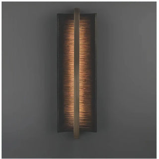 bronze vertical LED wall light 57cm – contemporary design