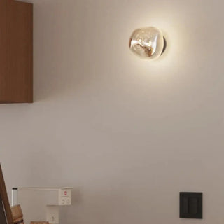 Silver wall light close-up – aluminum E27 opaque IP65 contemporary