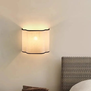 French linen fabric wall light up down illumination
