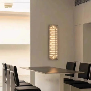 Gold slender wall sconce E27 LED dimmable 60cm front