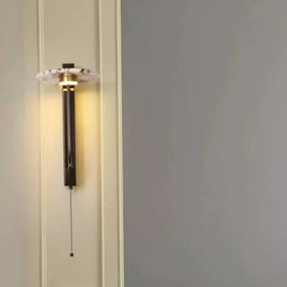 Gold and marble LED wall sconce warm 3000K ambient glow