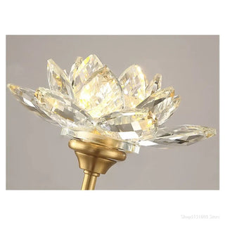 Clear lotus LED wall sconce warm 3000K ambient glow